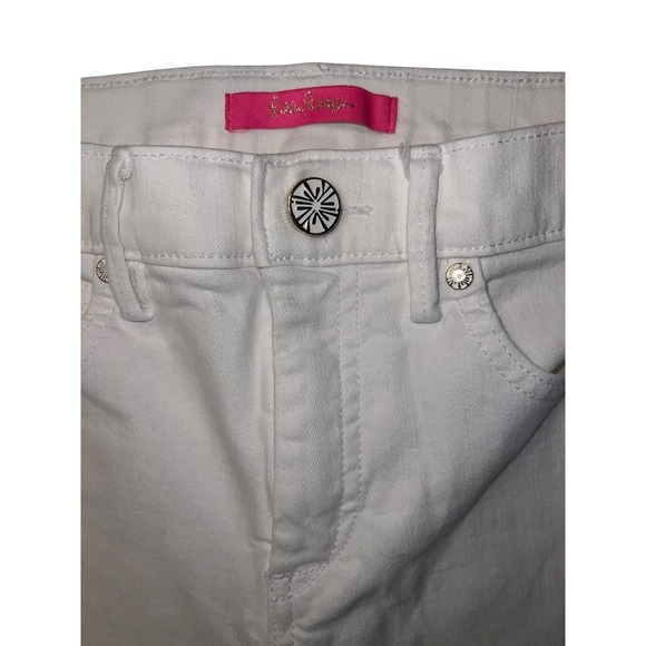 Lilly Pulitzer SOUTH OCEAN HIGH RISE STRETCH SKINNY JEAN Sz 8 coastal - Picture 6 of 11